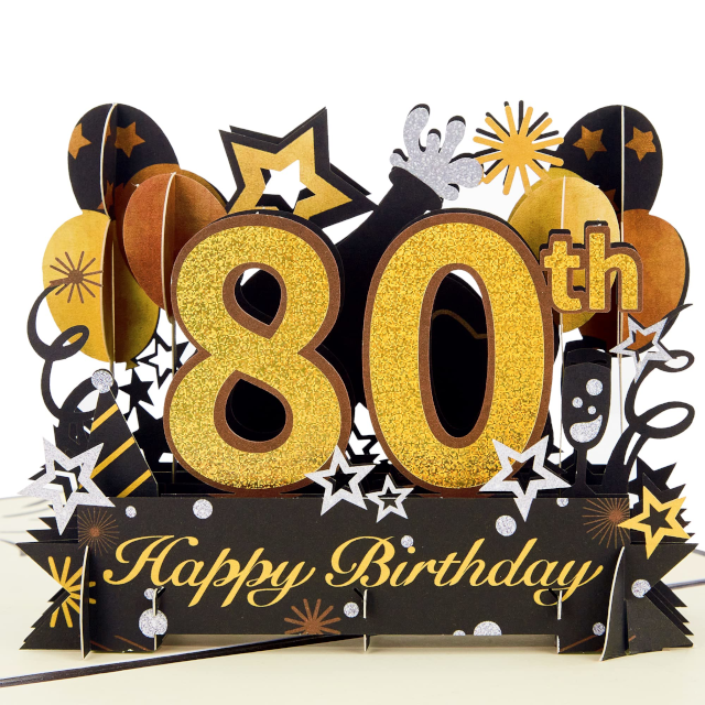 picture of an 80th birthday card