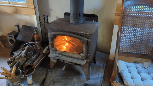 looping gif of a fire in our fireplace