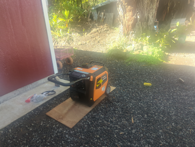 photo of the Generac generator out of the box