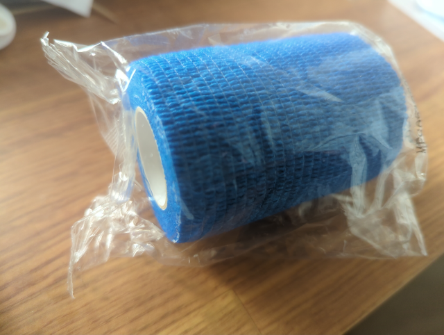 photo of a roll of self-adhering tape