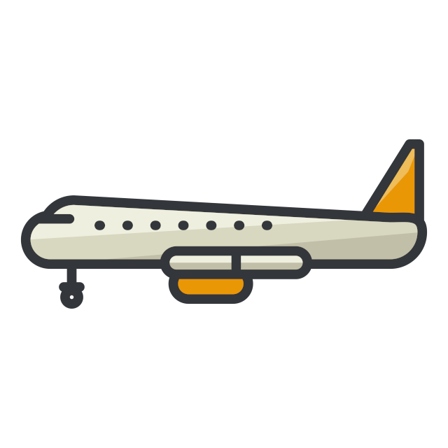 illustration of a passenger jet airplane