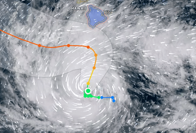 animated gif of zoom.earth showing almost-hurricane Nolo headed toward our island