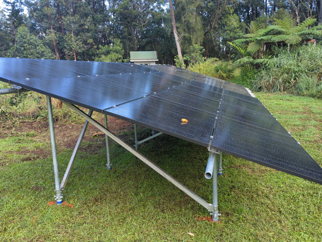 photo of the solar panel array