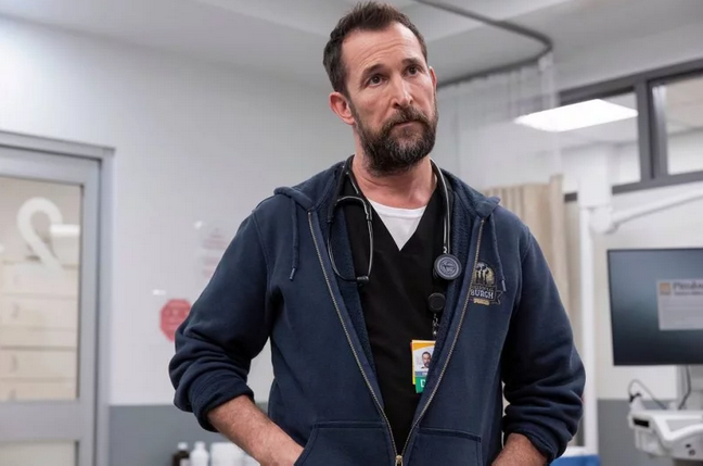 promotional photo of Noah Wyle as Dr. Michael Rabinovitch in The Pitt