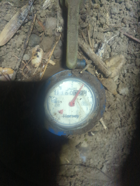 photo of a water meter