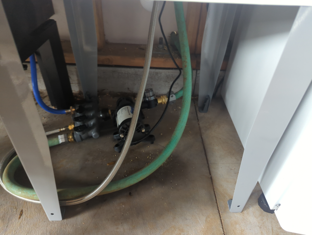 photo of the piping for the catchment water system